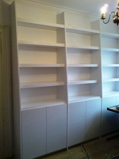 home office cabinets and 

shelving installations